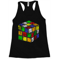 Distressed Rubik's Cube, Distressed Rubik's Cube Art, Distressed Rubik Racerback Tank | Artistshot