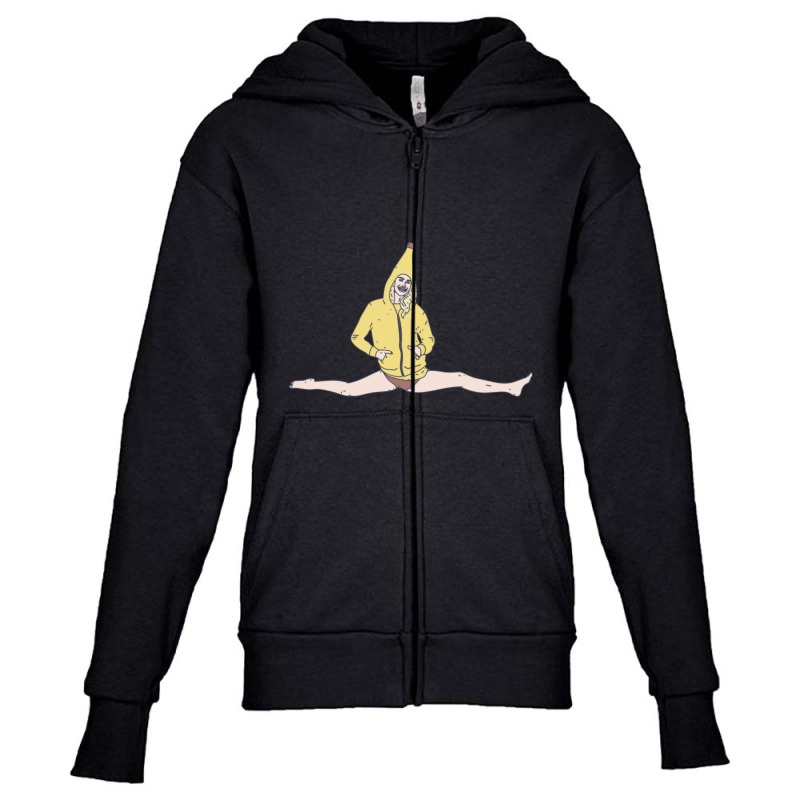 Banana Split - Cheerleader - Doing The Splits Youth Zipper Hoodie by Kemriban527 | Artistshot