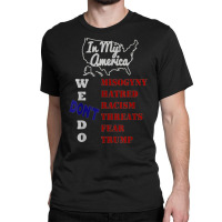 In My America We Don't Do Misogyny Hatred T Shirt Classic T-shirt | Artistshot