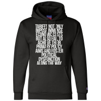 Tariffs Foster Political Dysfunction Trump 2sided Sweatshirt Champion Hoodie | Artistshot