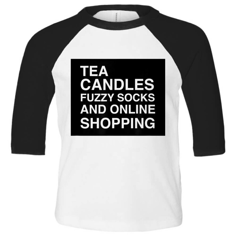 Tea Candles Fuzzy Socks And Online Shopping Tshirt Toddler 3/4 Sleeve Tee | Artistshot