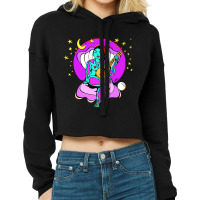 Woman Singing, Woman Singing Art, Woman Singing Painting, Woman Singin Cropped Hoodie | Artistshot