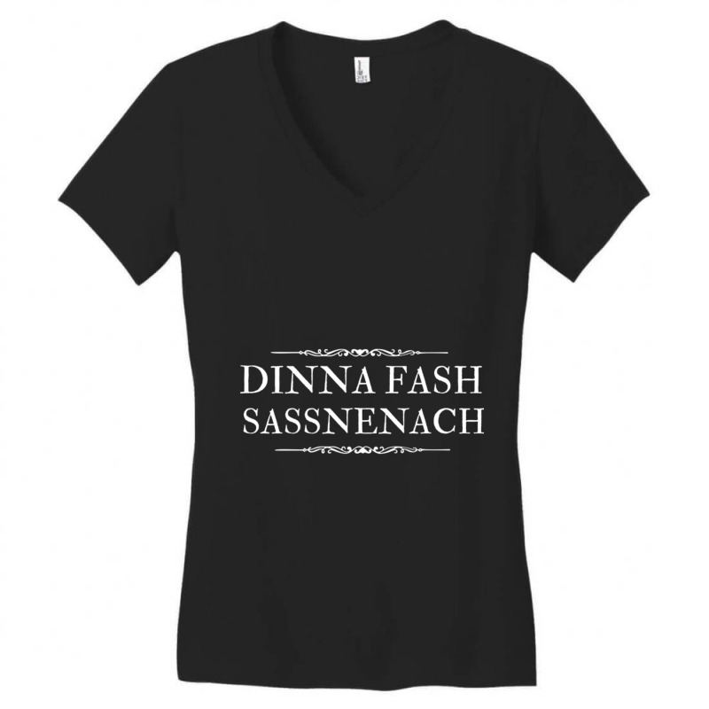 Dinna Fash Sassenach Scottish Shirt Hoodie Sweatshirt Mask Women's V-Neck T-Shirt by Kosdapen517 | Artistshot