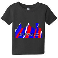 Buffalo Skyline Red White And Blue Baby Tee | Artistshot