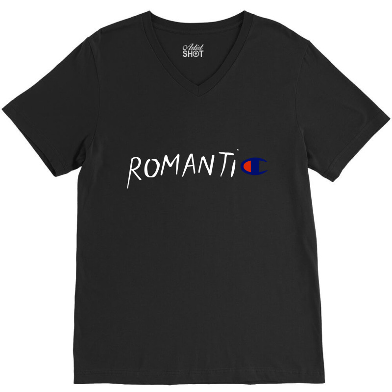 Romantic Champion Parody V-neck Tee | Artistshot