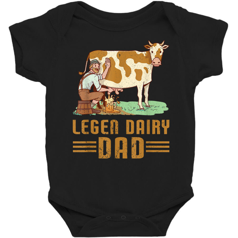 Mens Legen Dairy Dad  Local Farm Lover Papa Funny Farmer Dad T Shirt Baby Bodysuit | Artistshot