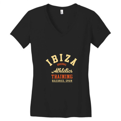Ibiza Original Athletics Training Women's V-neck T-shirt Designed By Hatetheme
