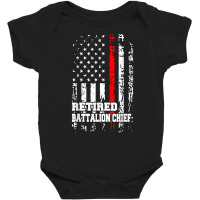 Retired Battalion Chief Shirt Firefighter Retirement Gift T Shirt Baby Bodysuit | Artistshot