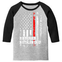 Retired Battalion Chief Shirt Firefighter Retirement Gift T Shirt Youth 3/4 Sleeve | Artistshot