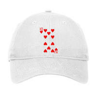 Ten Of Hearts Royal Flush Costume Halloween Playing Cards Adjustable Cap | Artistshot