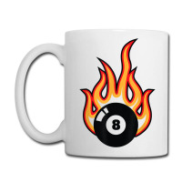 Snooker Billiard Black Eight 8 Ball On Fire T Shirt Coffee Mug | Artistshot