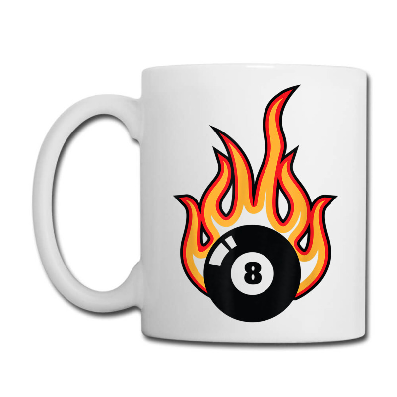 Snooker Billiard Black Eight 8 Ball On Fire T Shirt Coffee Mug | Artistshot