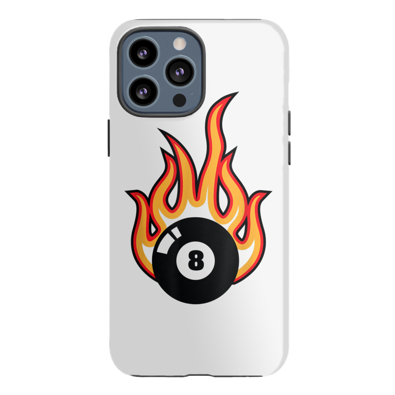 Snooker Billiard Black Eight 8 Ball On Fire T Shirt Iphone 13 Pro Max Case | Artistshot