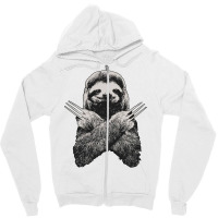 Slotherine Sloth Zipper Hoodie | Artistshot