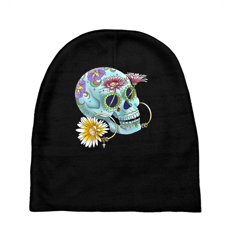 Mexican Calavera  Dia De Los Muertos  Day Of Dead Premium T Shirt Baby Beanies by cm-arts | Artistshot