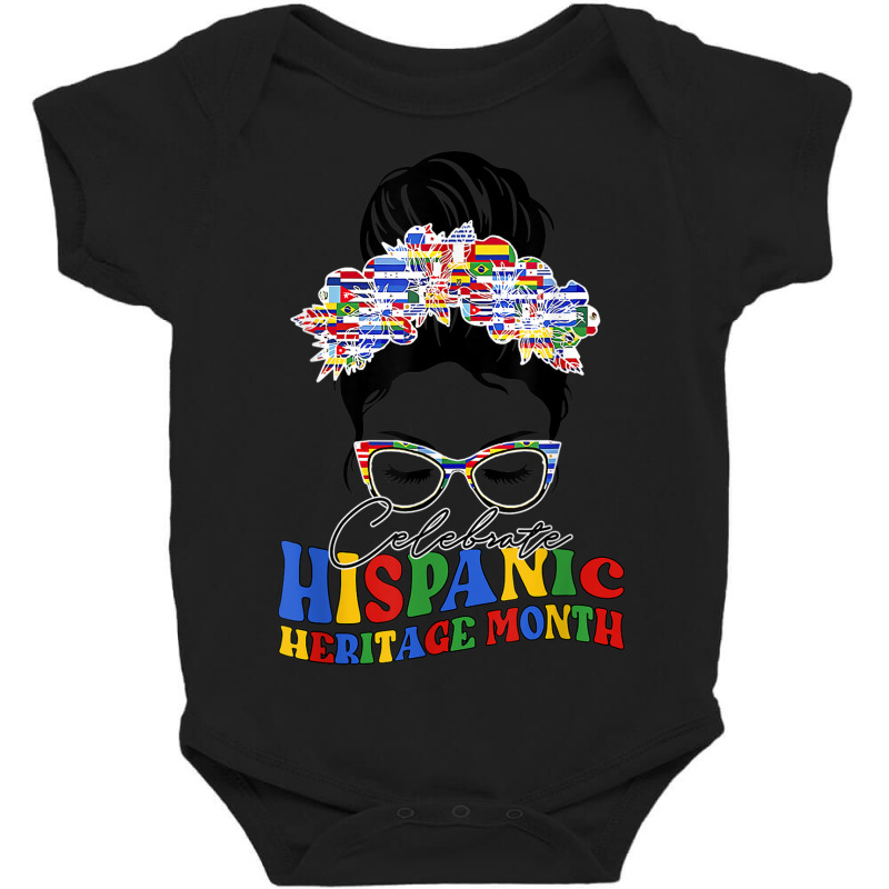 Celebrate National Hispanic Heritage Month Latina Women Baby Bodysuit by Color | Artistshot