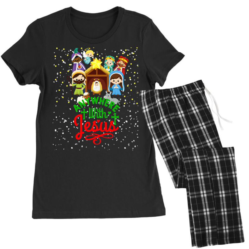 Christian Christmas Nativity Holy Night Birth Jesus Christ Religious 2 Women's Pajamas Set by coolquirrell | Artistshot