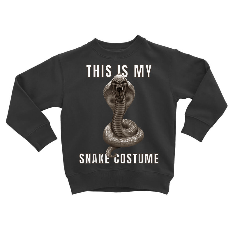 Easy Halloween Costume With Scary King Cobra Snake Skull Toddler Sweatshirt | Artistshot