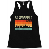 Bakersfield California Town Skyline Racerback Tank | Artistshot