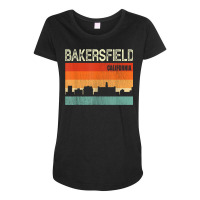 Bakersfield California Town Skyline Maternity Scoop Neck T-shirt | Artistshot