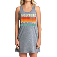 Bakersfield California Town Skyline Tank Dress | Artistshot