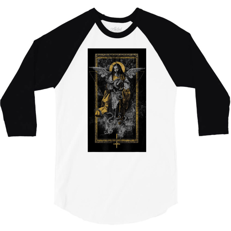 Occult Gothic Dark Satanic Unholy Witchcraft Grunge Emo Goth T Shirt 3/4 Sleeve Shirt by cm-arts | Artistshot