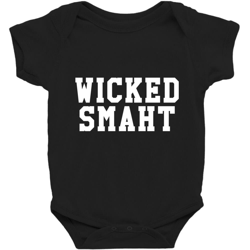 Wicked Smaht Funny Boston Accent Long Sleeve T Shirt Baby Bodysuit | Artistshot