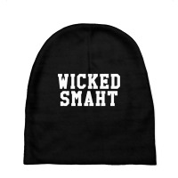 Wicked Smaht Funny Boston Accent Long Sleeve T Shirt Baby Beanies | Artistshot