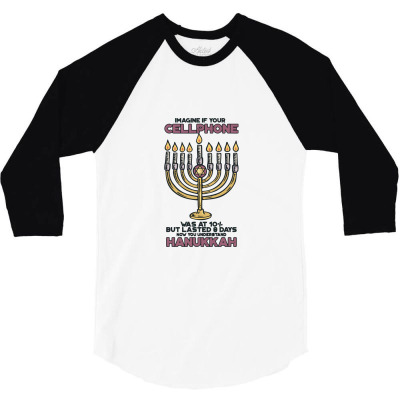 Hanukkah 3/4 Sleeve Shirt Designed By Mysticland_nft