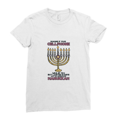 Hanukkah Ladies Fitted T-shirt Designed By Mysticland_nft