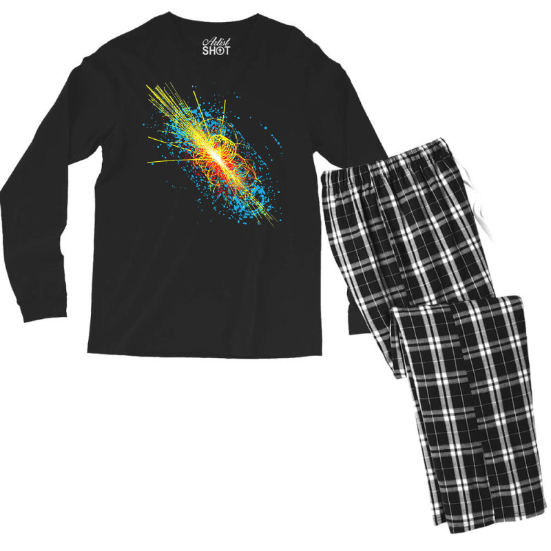 Higgs Boson Particle Quantum Theory Sci Fi Shirt Funny Gift Men's Long Sleeve Pajama Set by cm-arts | Artistshot