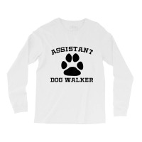 Kids Assistant Dog Walker Paw Print Kids T Shirt Long Sleeve Shirts | Artistshot