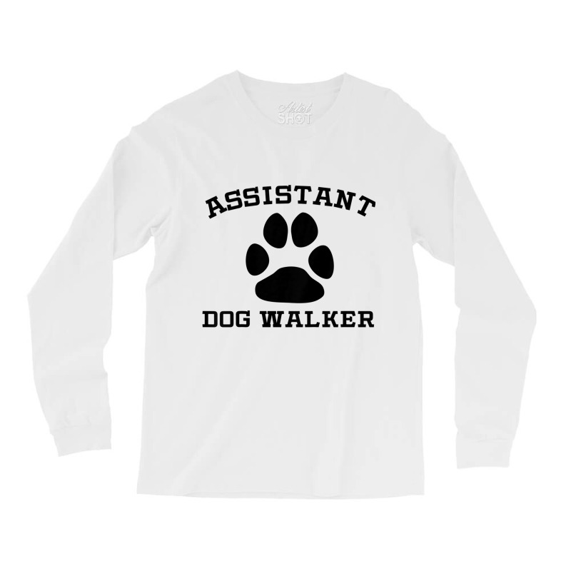 Kids Assistant Dog Walker Paw Print Kids T Shirt Long Sleeve Shirts by cm-arts | Artistshot