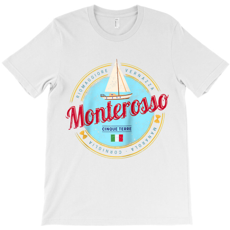 Monterosso Cinque Terre La Spezia Retro Italy Vintage Raglan Baseball T-Shirt by cm-arts | Artistshot