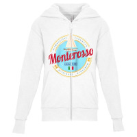 Monterosso Cinque Terre La Spezia Retro Italy Vintage Raglan Baseball Youth Zipper Hoodie | Artistshot