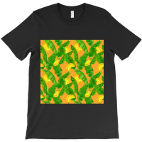 Bananas And Leaves Watercolor Design T-shirt | Artistshot