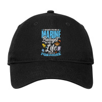 I Want To Be Marine Biologist So Life Has A Porpoise Grunge Adjustable Cap | Artistshot