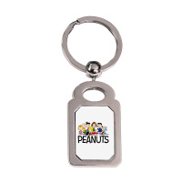 The Peanuts [tw] Silver Rectangle Keychain | Artistshot