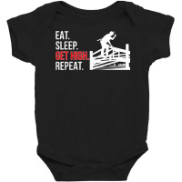 Eat Sleep Ironworker Ironwork Ironworkers Baby Bodysuit | Artistshot