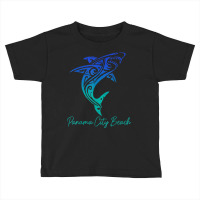 Panama City Beach Fl Shark Scuba Diving Surfer Florida Surf T Shirt Toddler T-shirt | Artistshot