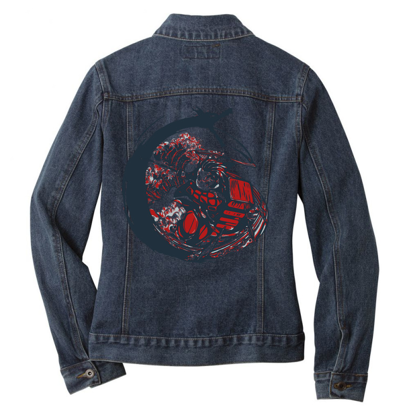 Tanjiro Wave Ladies Denim Jacket by Whitfield Wolff | Artistshot