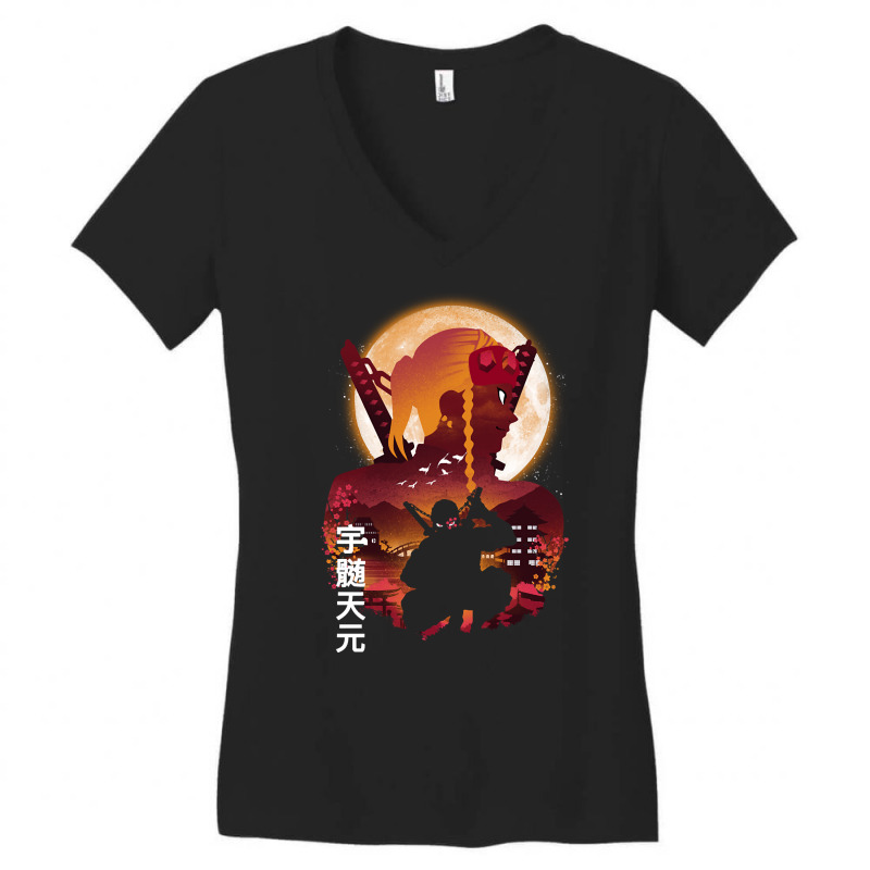 Tengen Landscape Women's V-Neck T-Shirt by Whitfield Wolff | Artistshot