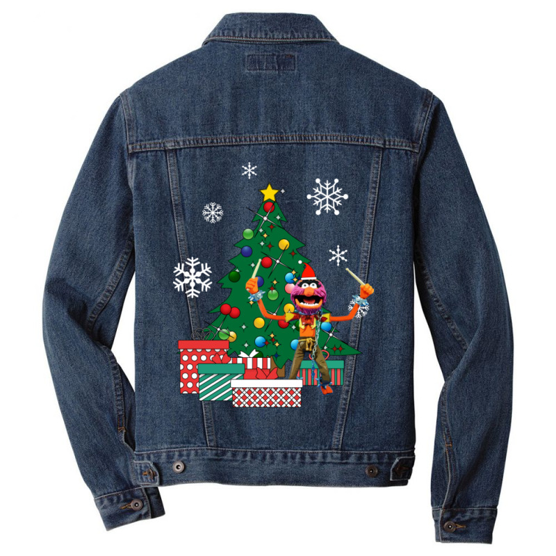 Animal Around The Christmas Tree Muppets Men Denim Jacket by Kenruhaea79 | Artistshot