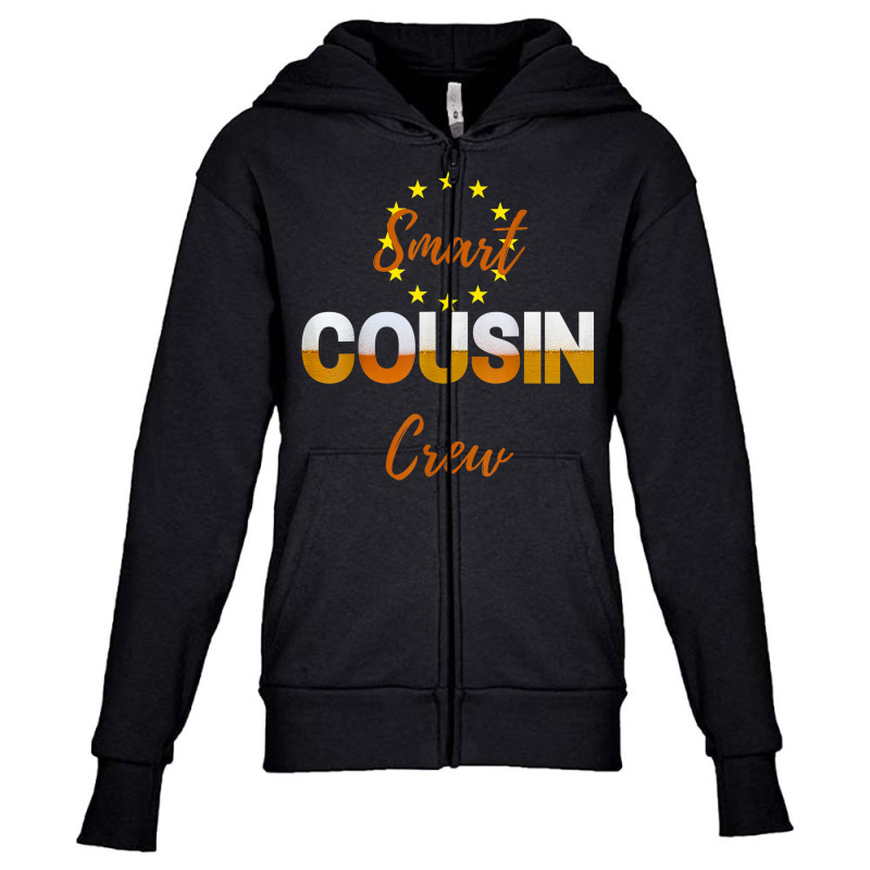 Smart Cousin Crew Youth Zipper Hoodie by Sombre | Artistshot