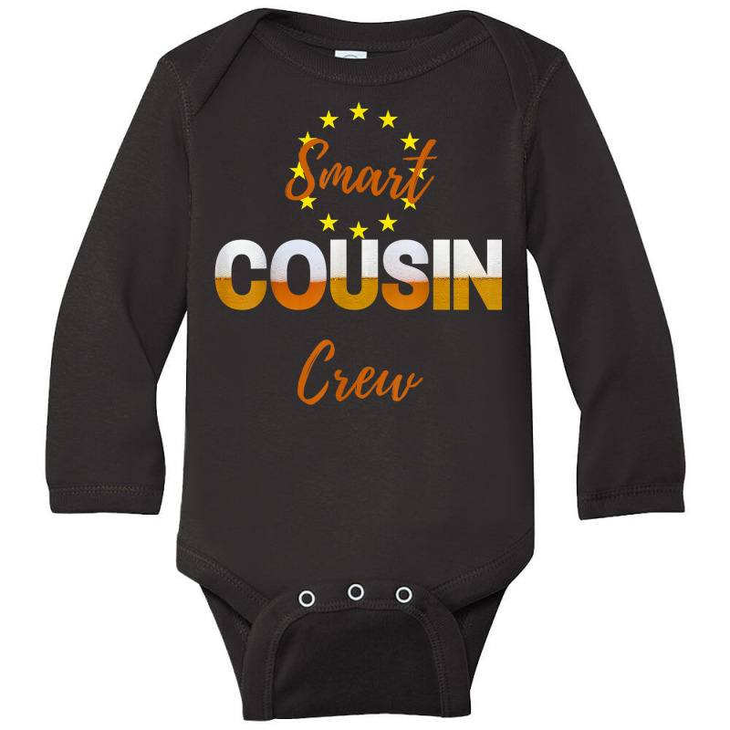 Smart Cousin Crew Long Sleeve Baby Bodysuit by Sombre | Artistshot