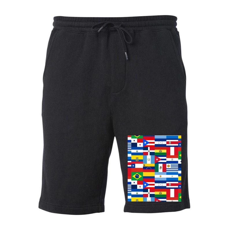 Flags Of Latin America Fleece Short by OrlandoChase | Artistshot