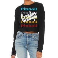 Pinball Grandpa Retro Video Game Arcade Player Winner Wizard Cropped Sweater | Artistshot