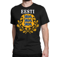 Estonia Eesti National Coat Of Arms Raglan Baseball Tee Classic T-shirt | Artistshot