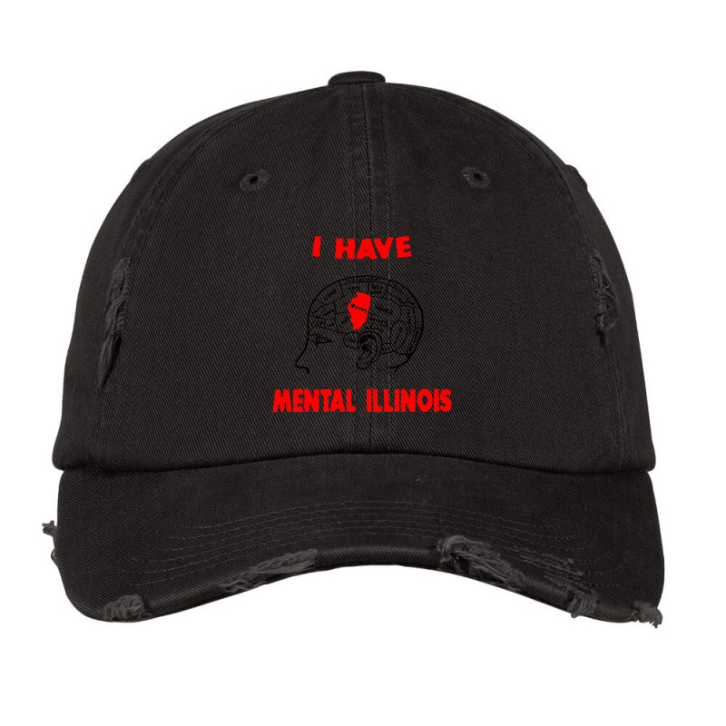 I Have Mental Illinois Vintage Cap | Artistshot