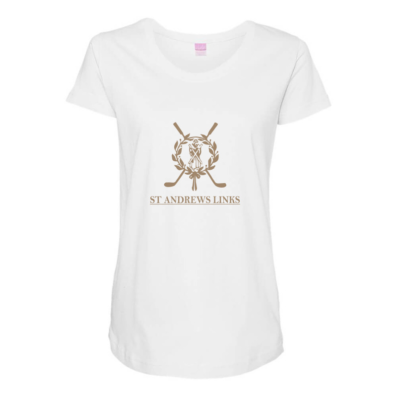 St Andrews Links Maternity Scoop Neck T-shirt by cm-arts | Artistshot